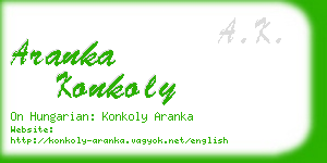 aranka konkoly business card